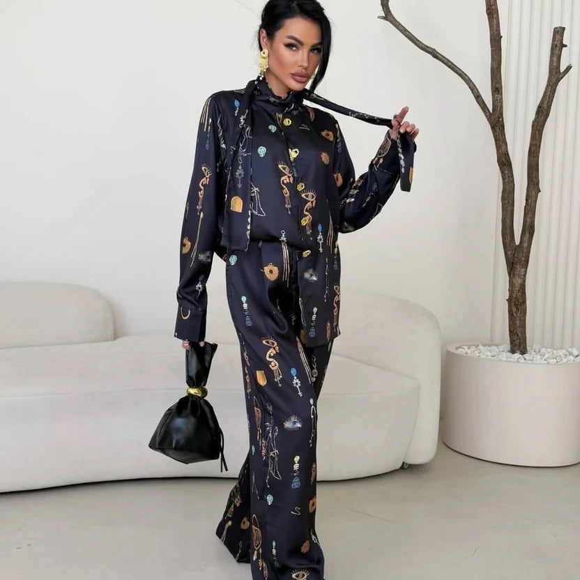 Schiaparelli Satin Co-Ord Set