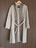 Loro Piana — Cashmere Coat with Mink Fur Trim & Leather Belt