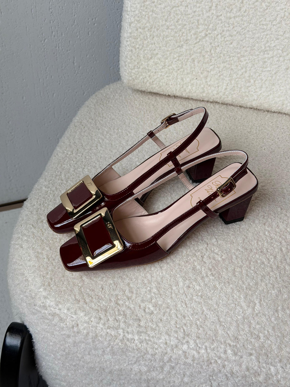 Roger Vivier Belle Vivier Patent Leather Slingback