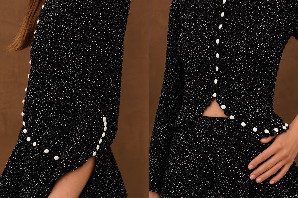 Dior Pearl Button Tweed Jacket