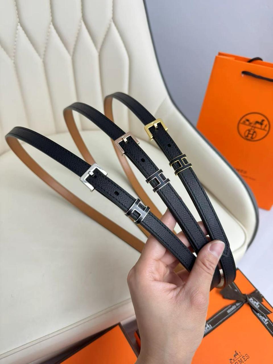 Hermès H Buckle Leather Belt