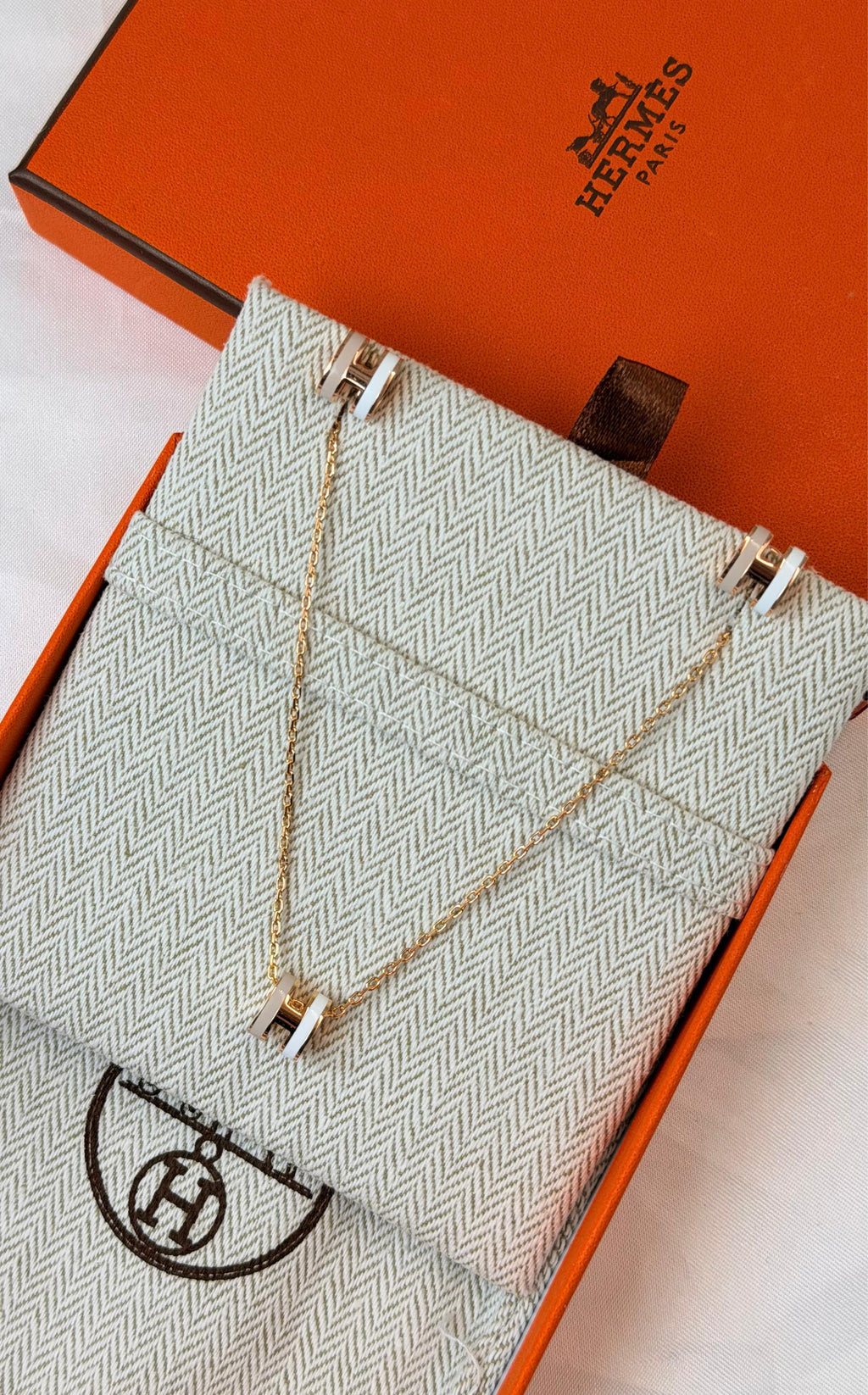 Hermès Pop H Necklace and Earrings Jewelry Set