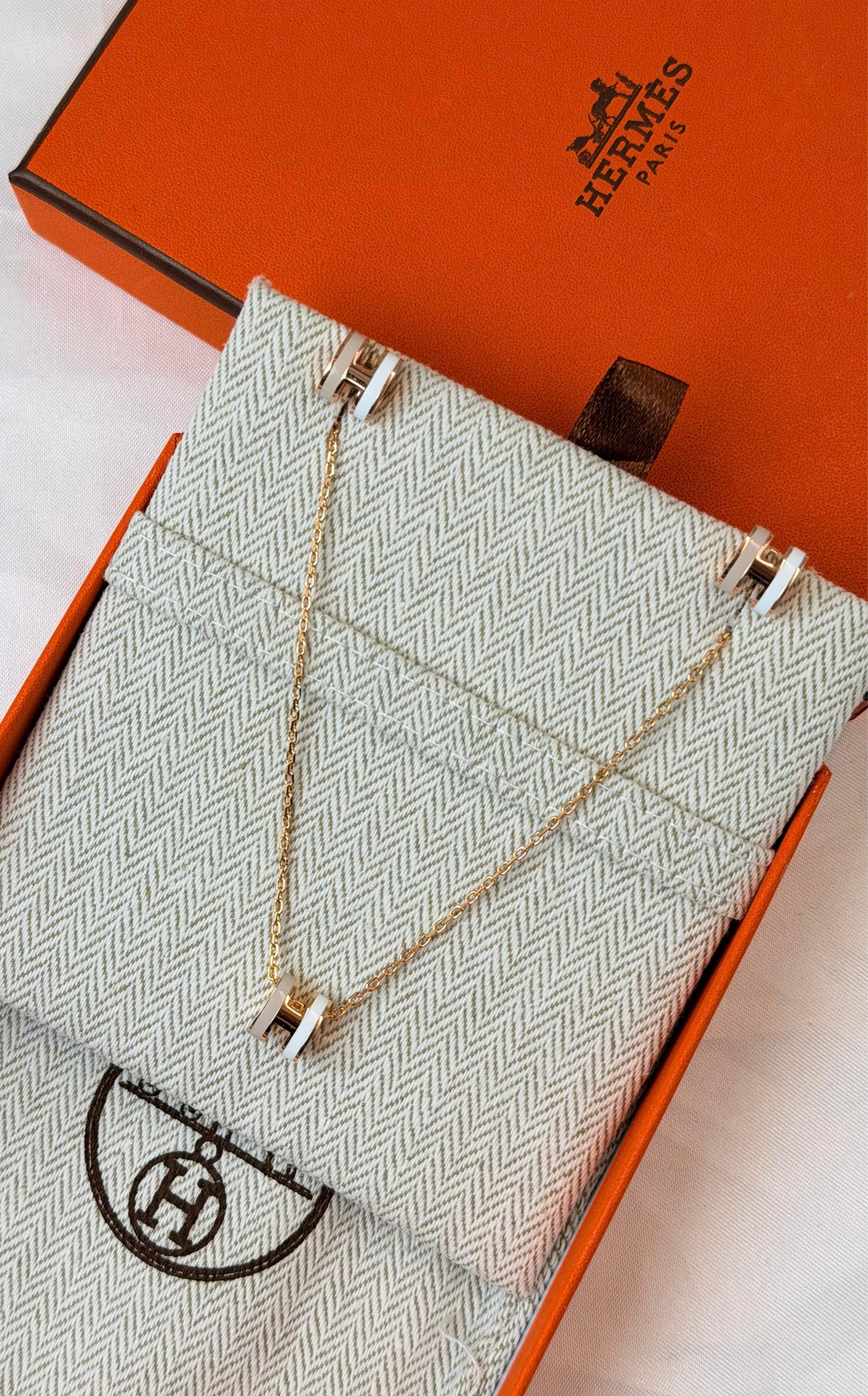 Hermès Pop H Necklace and Earrings Jewelry Set