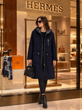 Hermès Reversible Hooded Cashmere Long