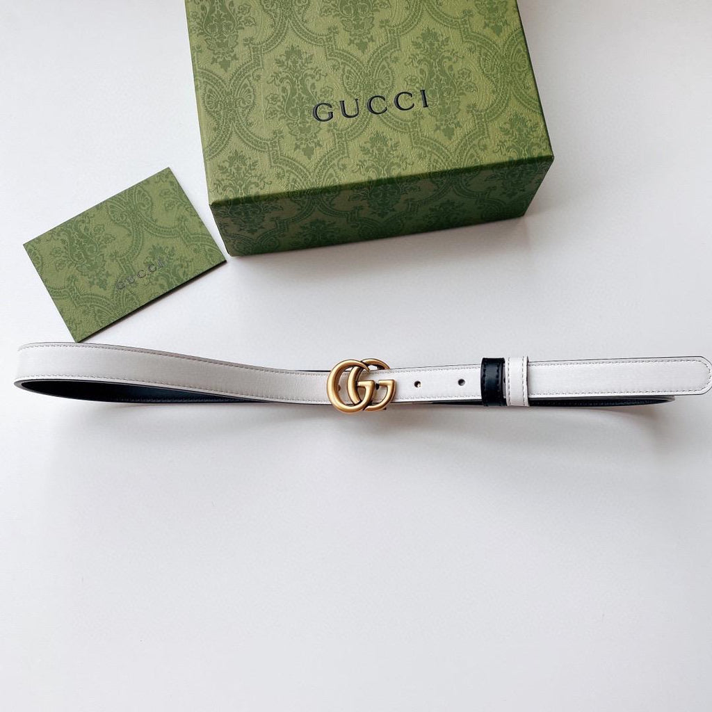 GUCCI — Double G Thin Belt