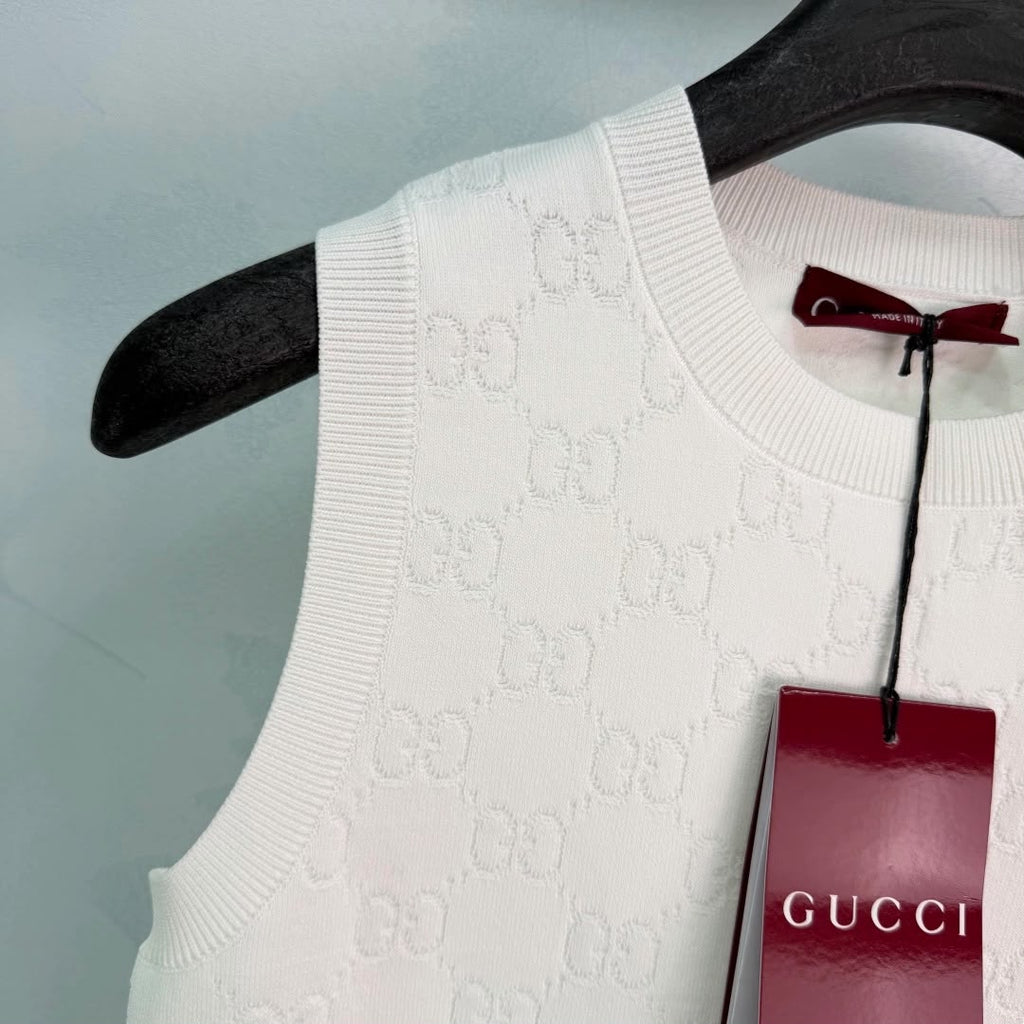Gucci GG Fine Viscose Jacquard Tank Top