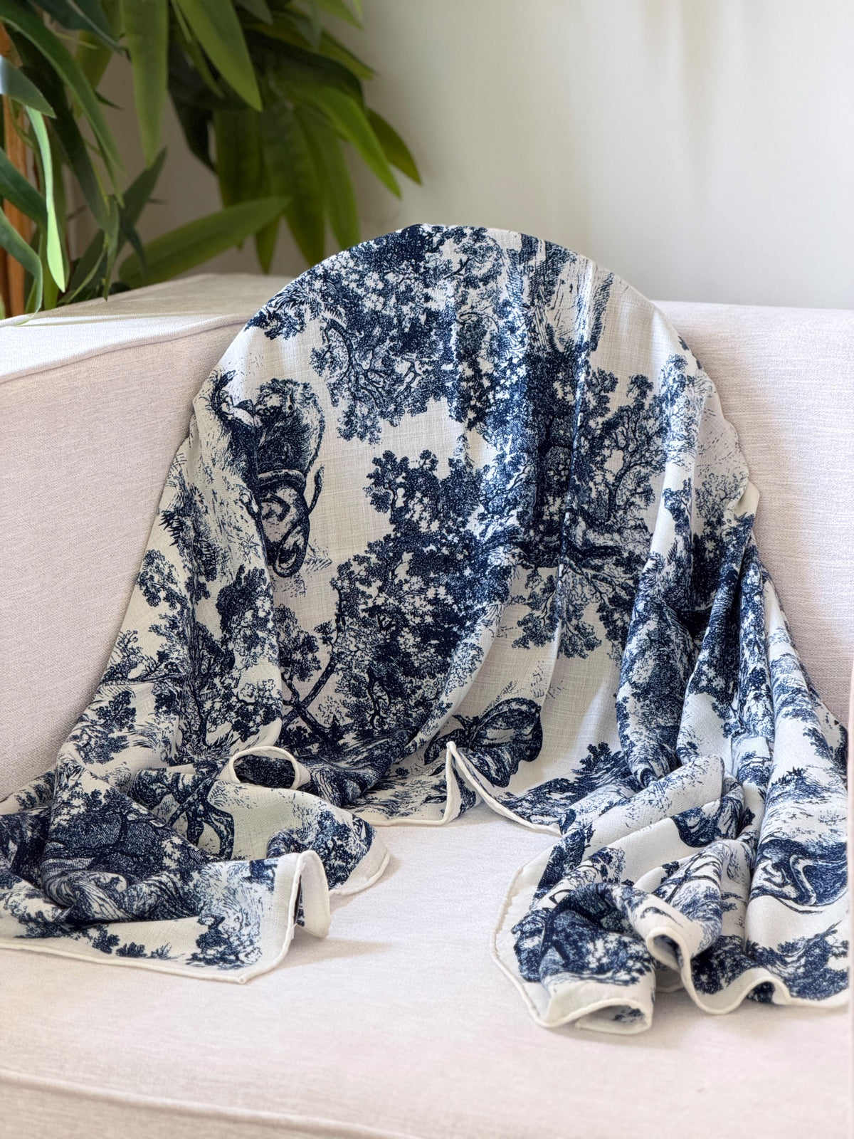 Dior Scenic Print Shawl