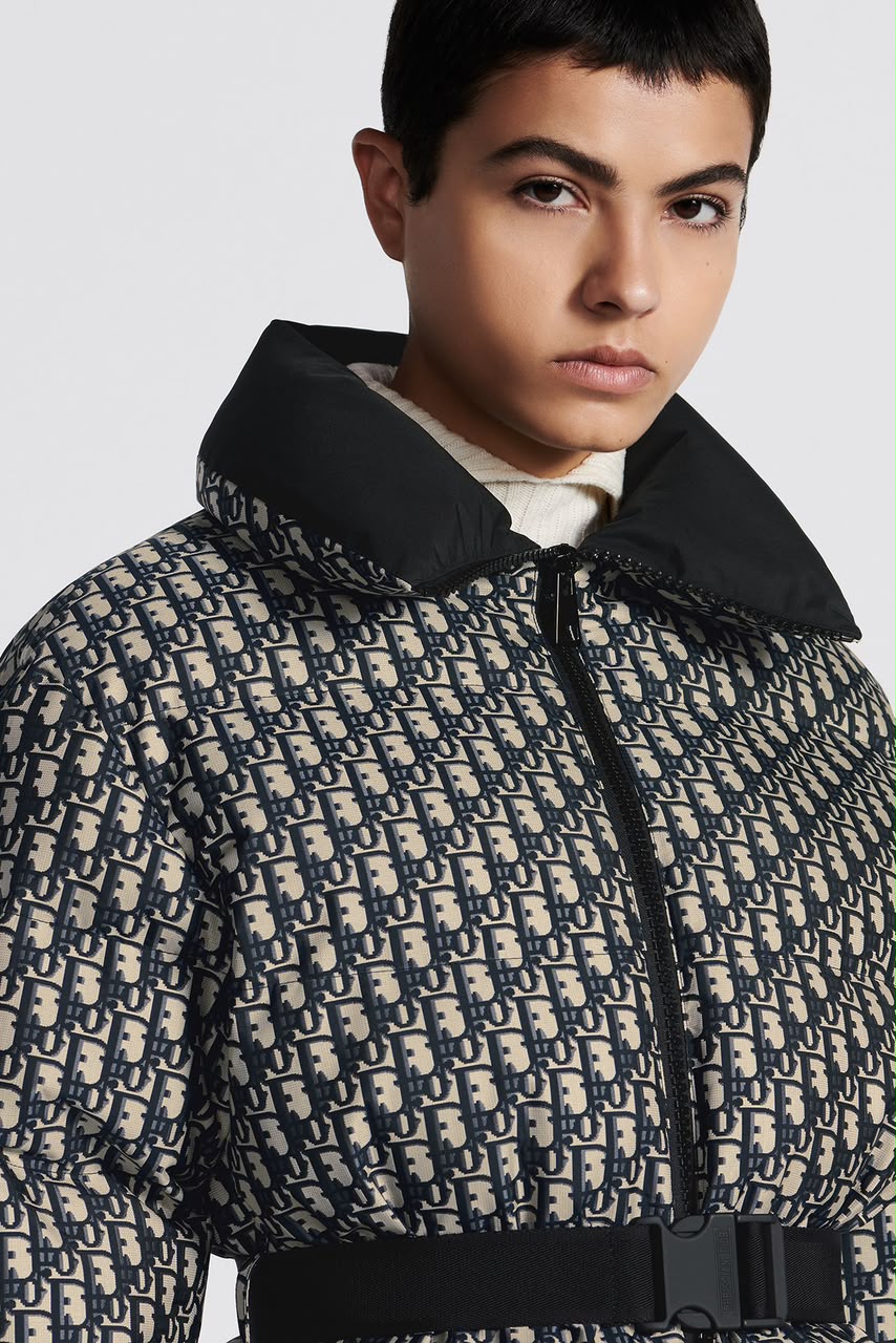 Dior Oblique Belted Puffer Jacket