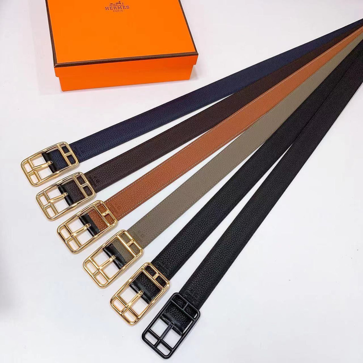 Hermès – Royal belt buckle & Reversible leather