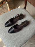 Chanel Two-Tone Leather Slingback
