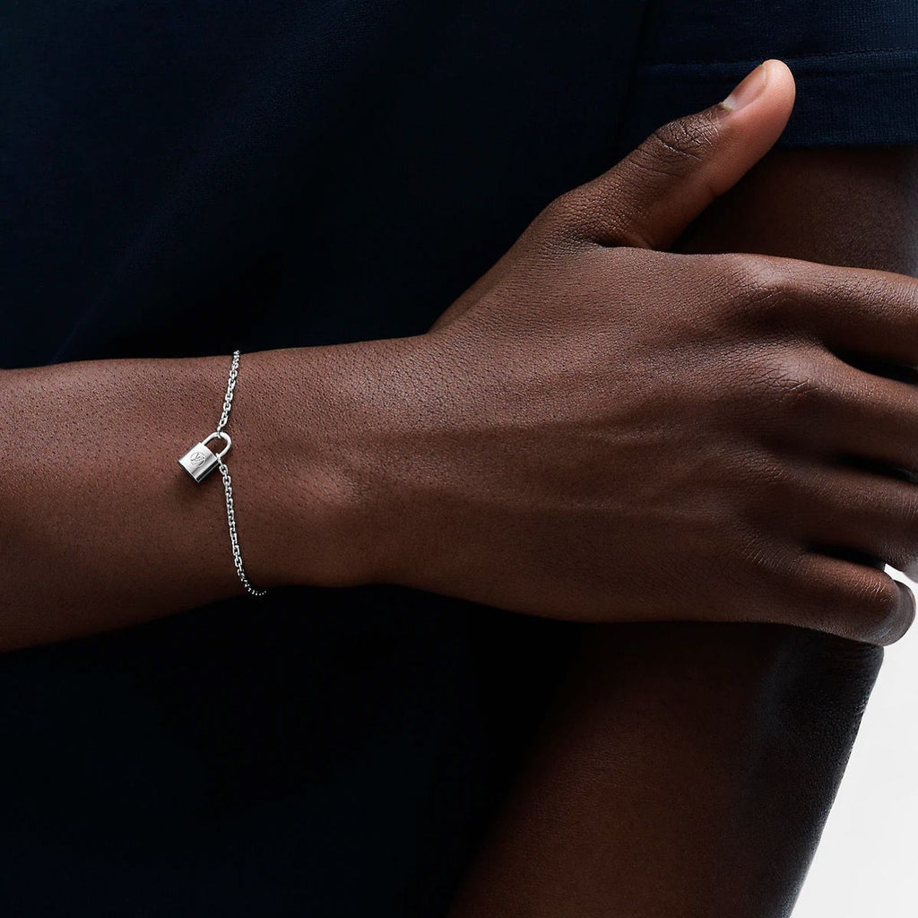 Louis Vuitton Lock Me Bracelet Silver