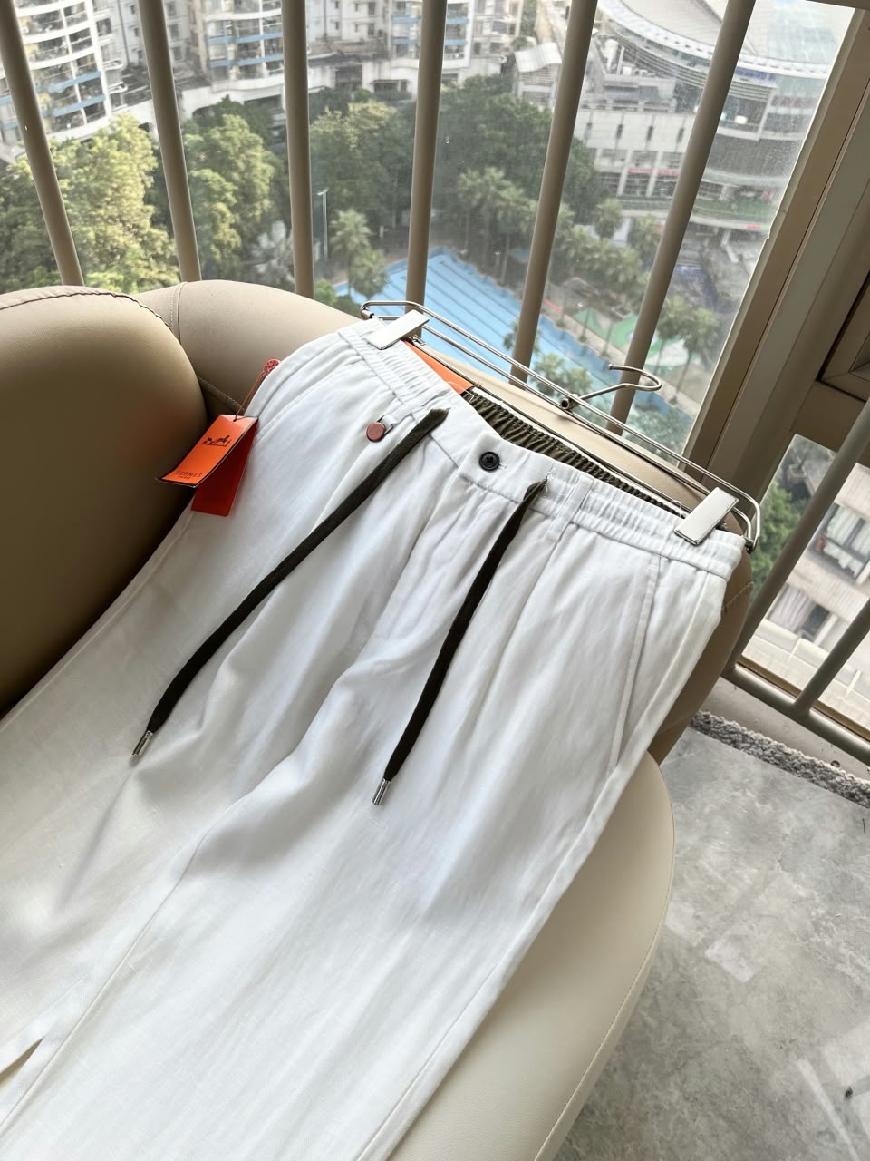 HERMES Drawstring Trousers
