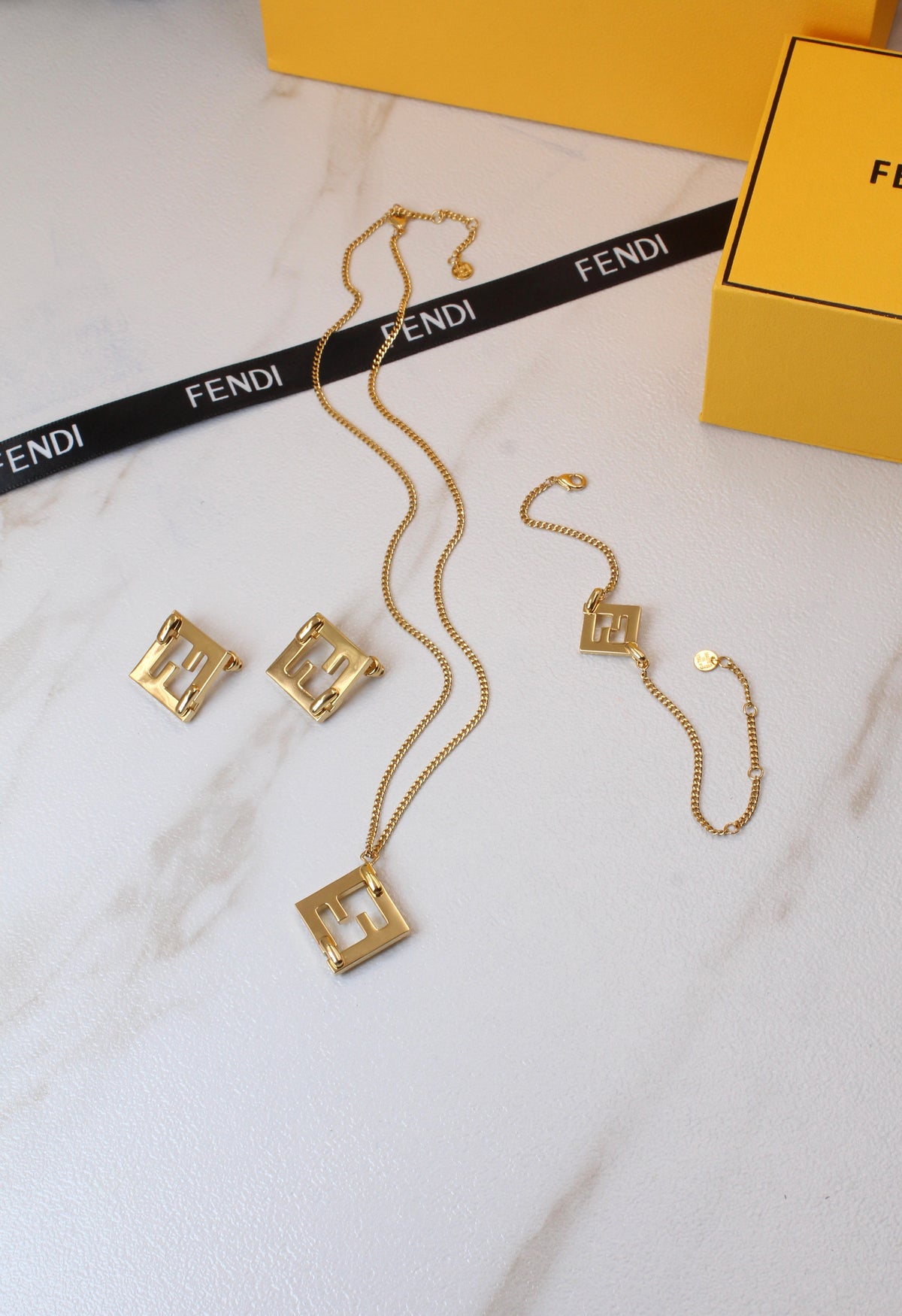 Fendi F Is Fendi Jewelry Set