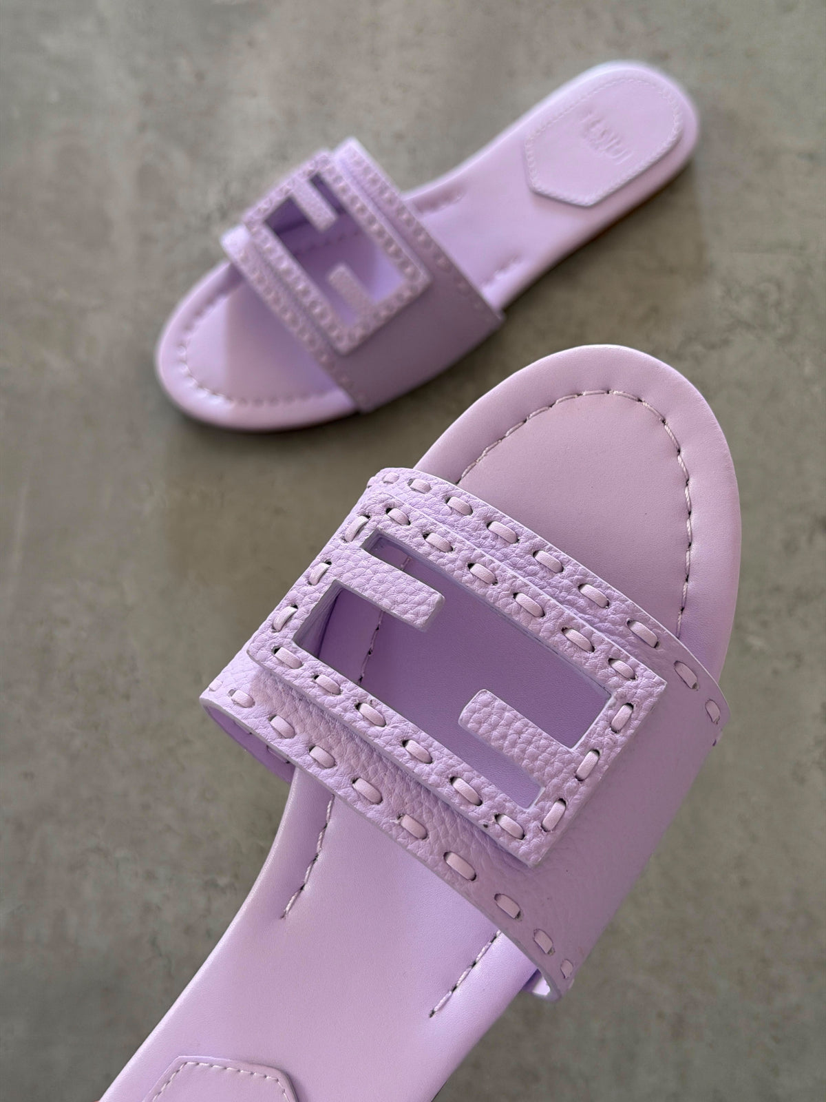 Fendi O'Lock Flat Slides