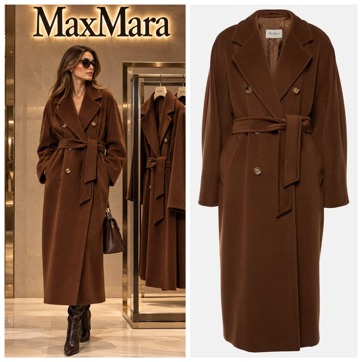 Max Mara Classic Belted Wool Coat