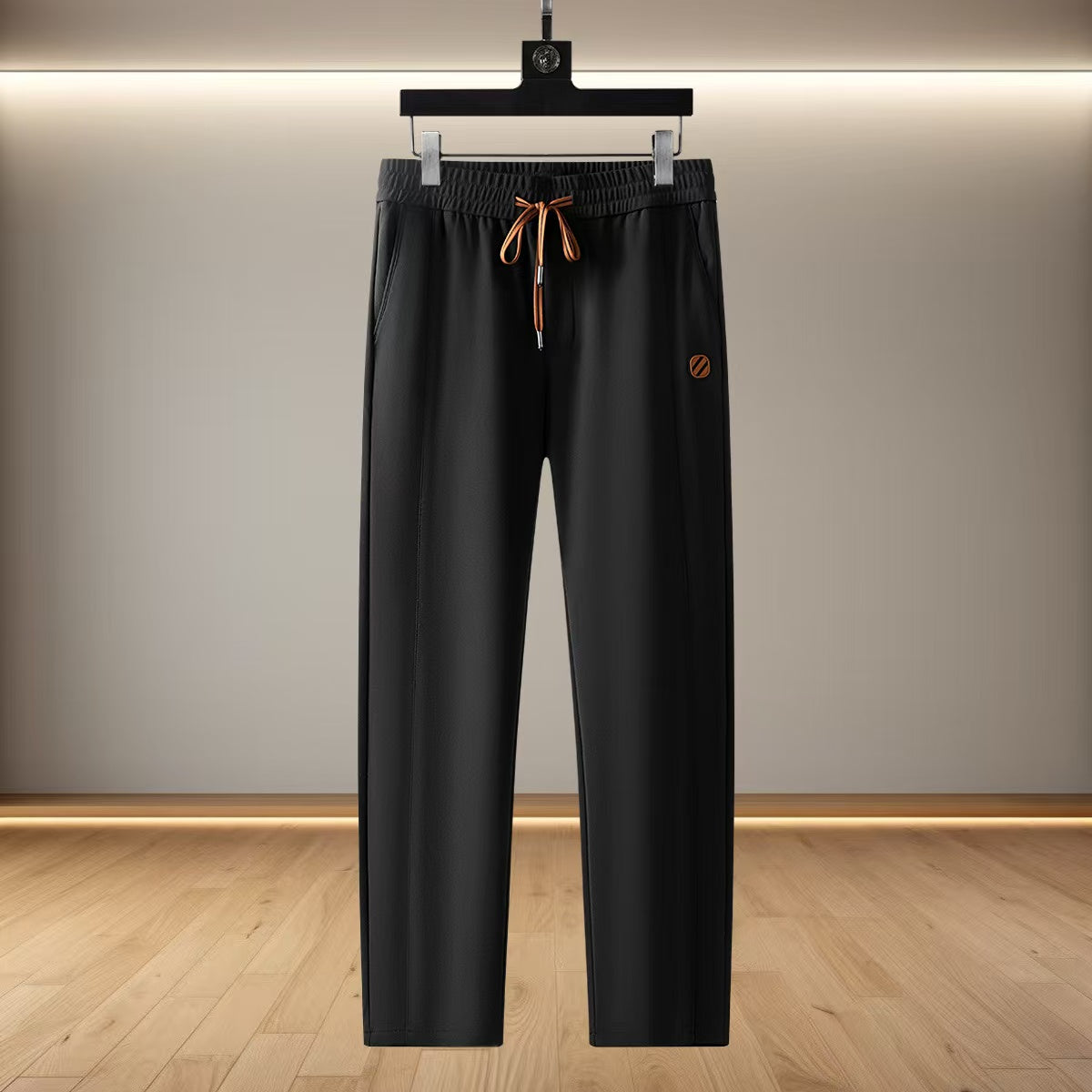 Contrast Drawstring Zip Hoodie and Trousers Set