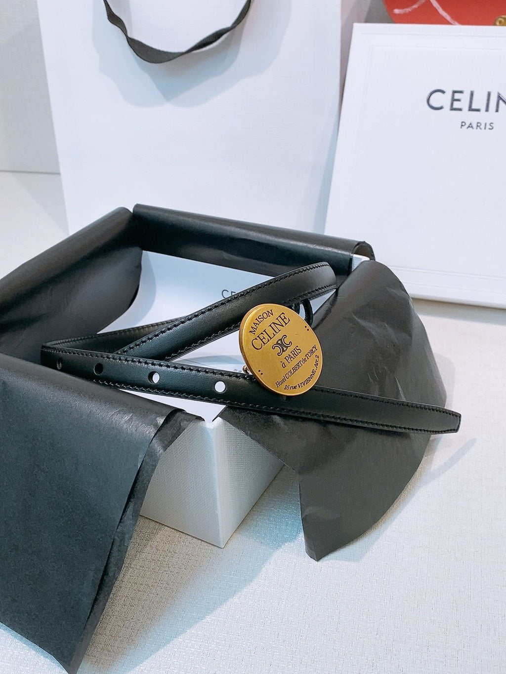 CELINE — Celine Boucle Belt