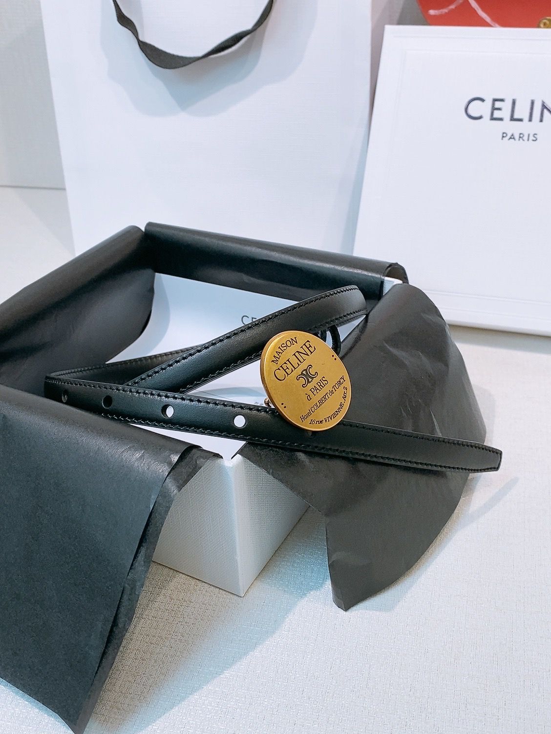 CELINE — Celine Boucle Belt