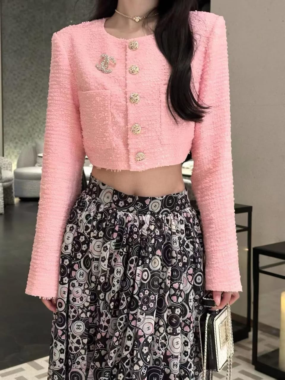 Chanel Tweed Crop Jacket