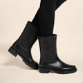 Louis Vuitton Rubber / Leather Boots with LV Logo