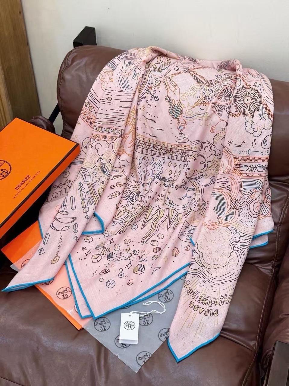 Hermès Illustrated Square Scarf