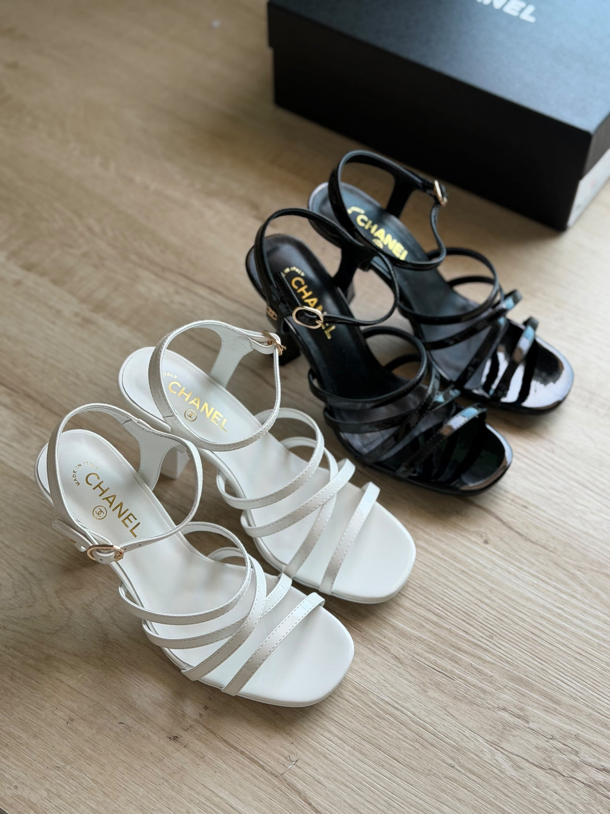 Chanel Strappy High Heel Sandals