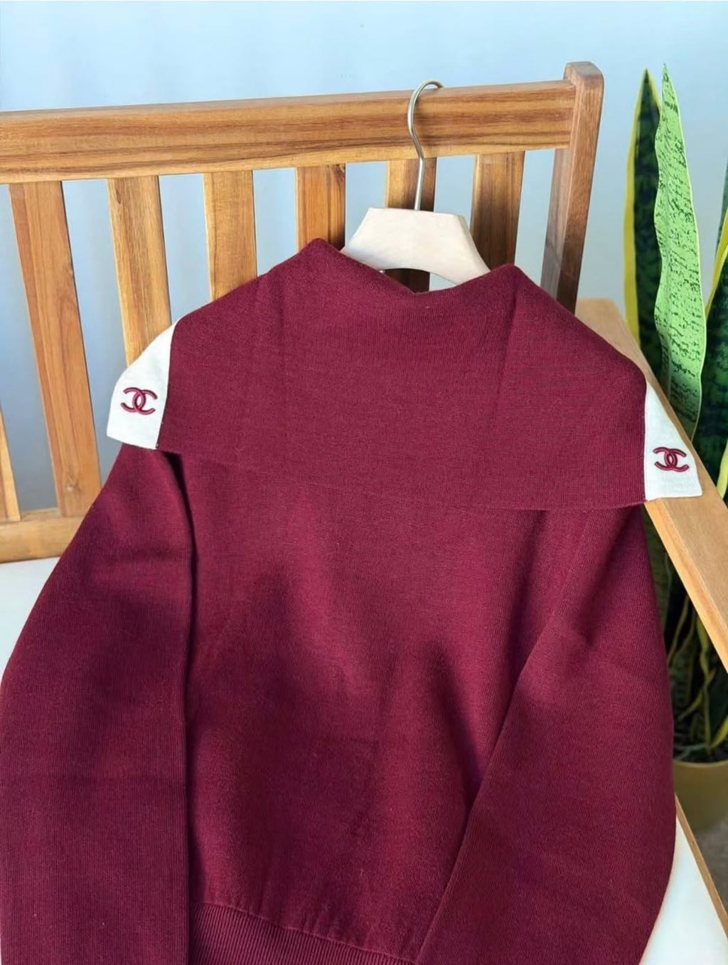 Chanel Sailor Collar Knit Cardigan