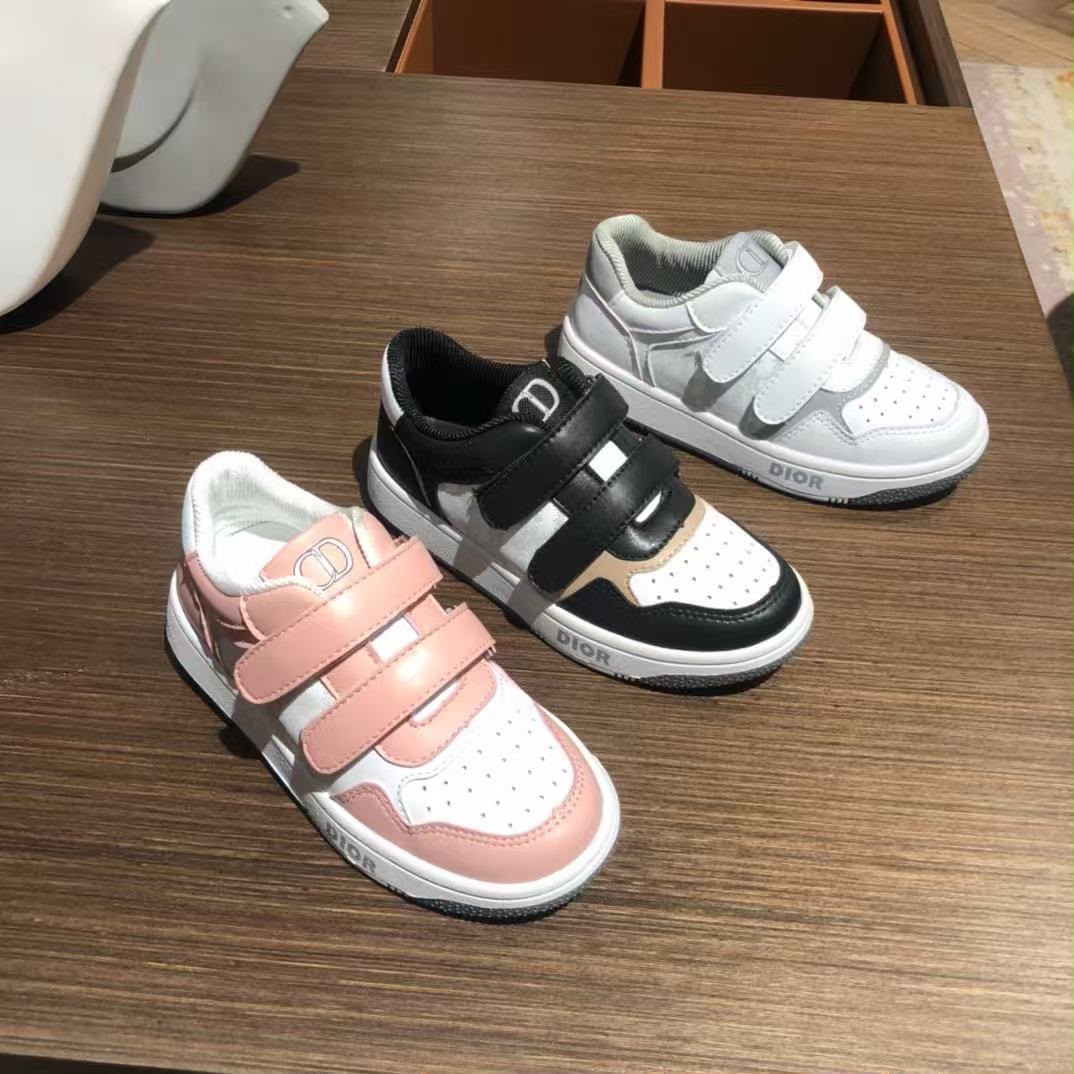 Dior Kids Triple Strap CD Sneakers
