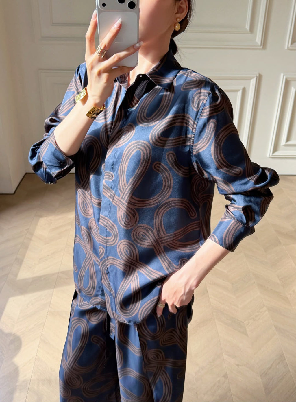 Loewe Printed Silk Twill Shirt