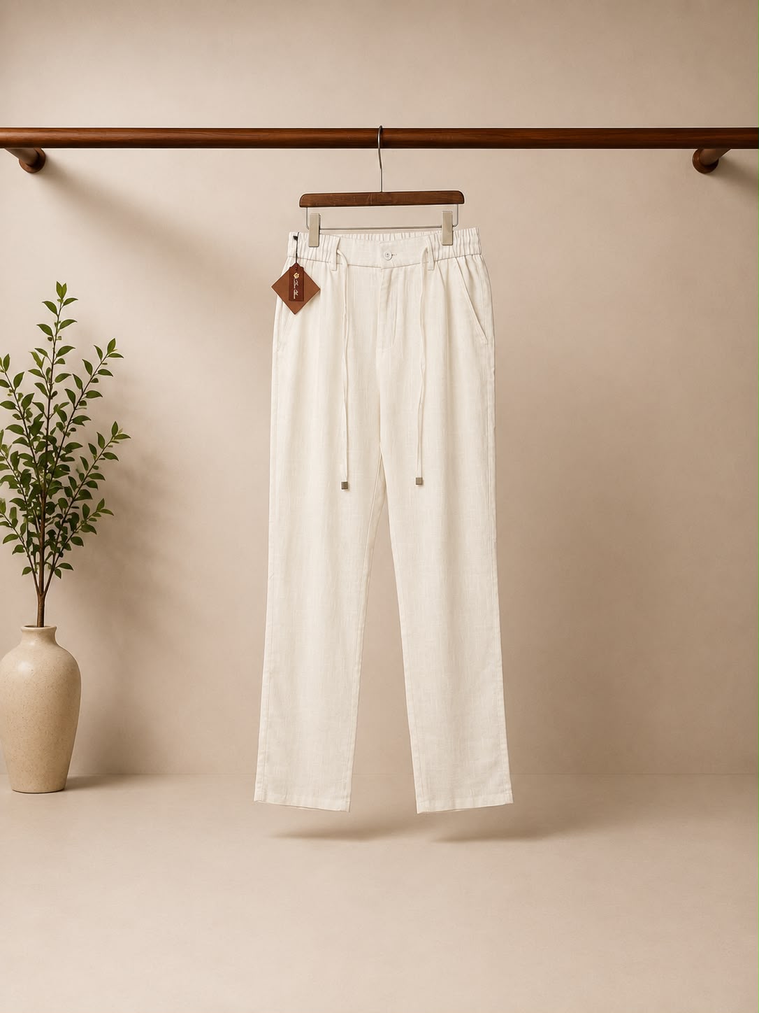 Loro Piana Drawstring Straight Leg Trousers