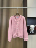 CHANEL Textured Bobble-Trim Cardigan