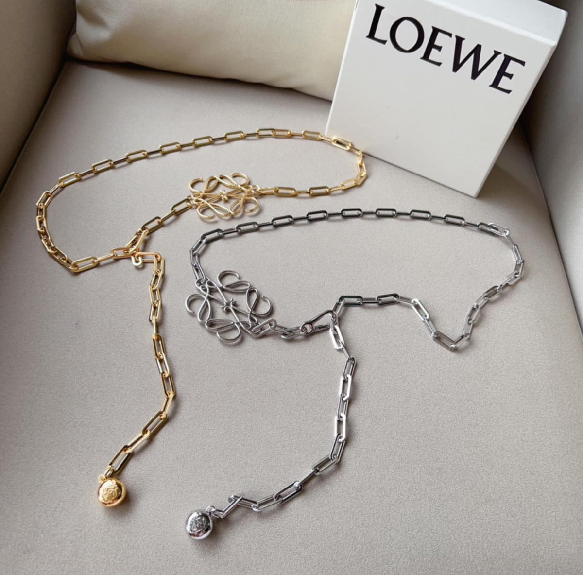 Loewe Anagram Chain Belt