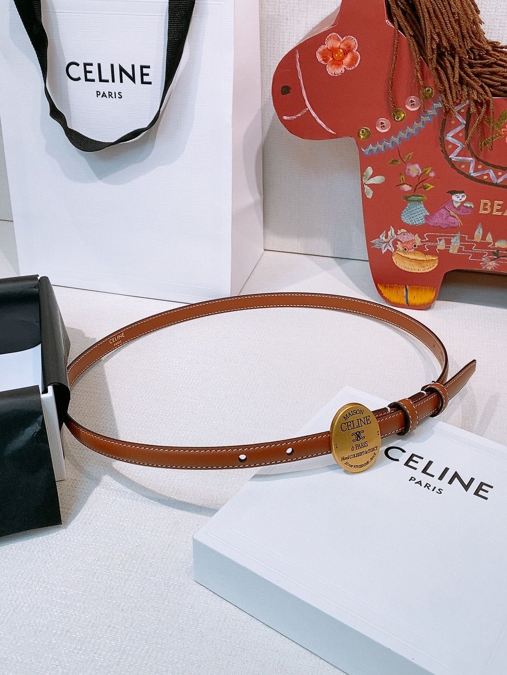 CELINE — Celine Boucle Belt
