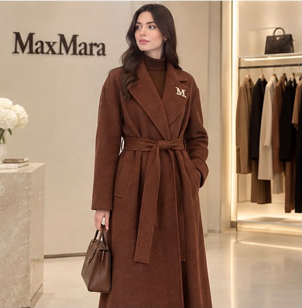 Max Mara Long Lapel Coat