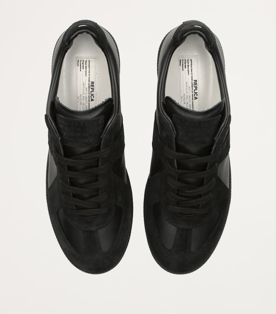 Maison Margiela Replica Calf & Lambskin Leather Sneakers