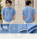 Brunello Cucinelli Men Contrast Trim Polo