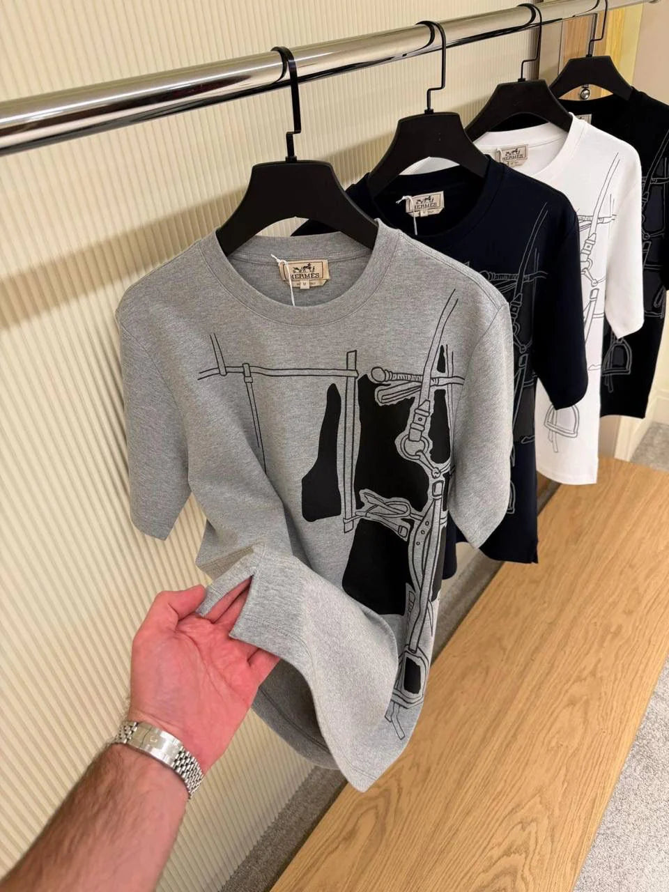 Hermes Harnais en Gouache 3D t-shirt