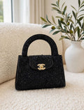 CHANEL Sparkle Rounded Handle Flap Bag