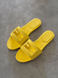 Fendi O'Lock Flat Slides