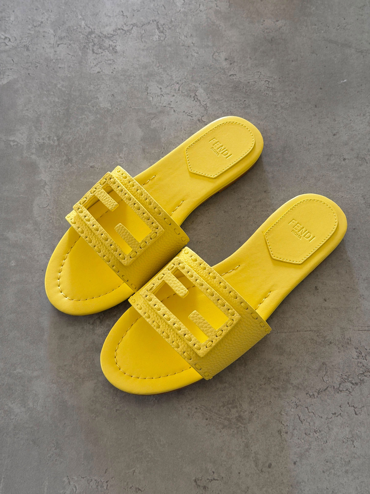 Fendi O'Lock Flat Slides