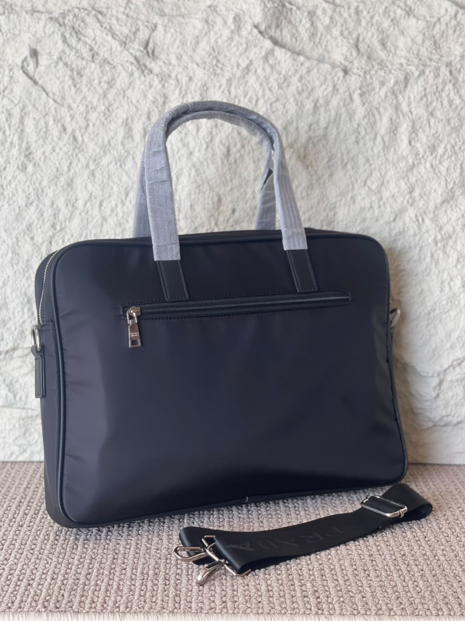 Prada Front Zip Work Bag