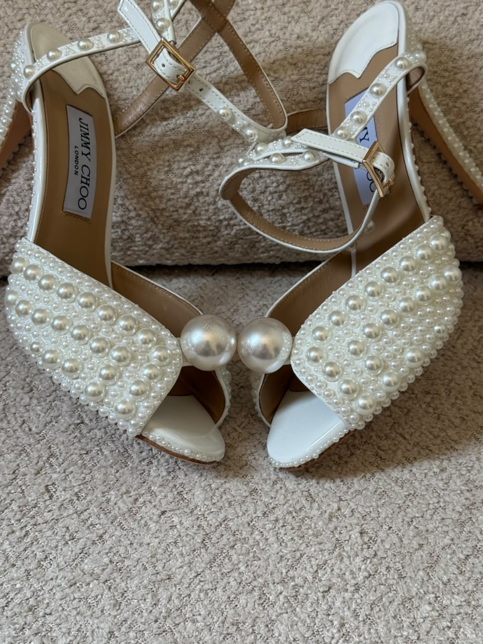 Jimmy Choo Sacora Lace & Crystal-Embellished