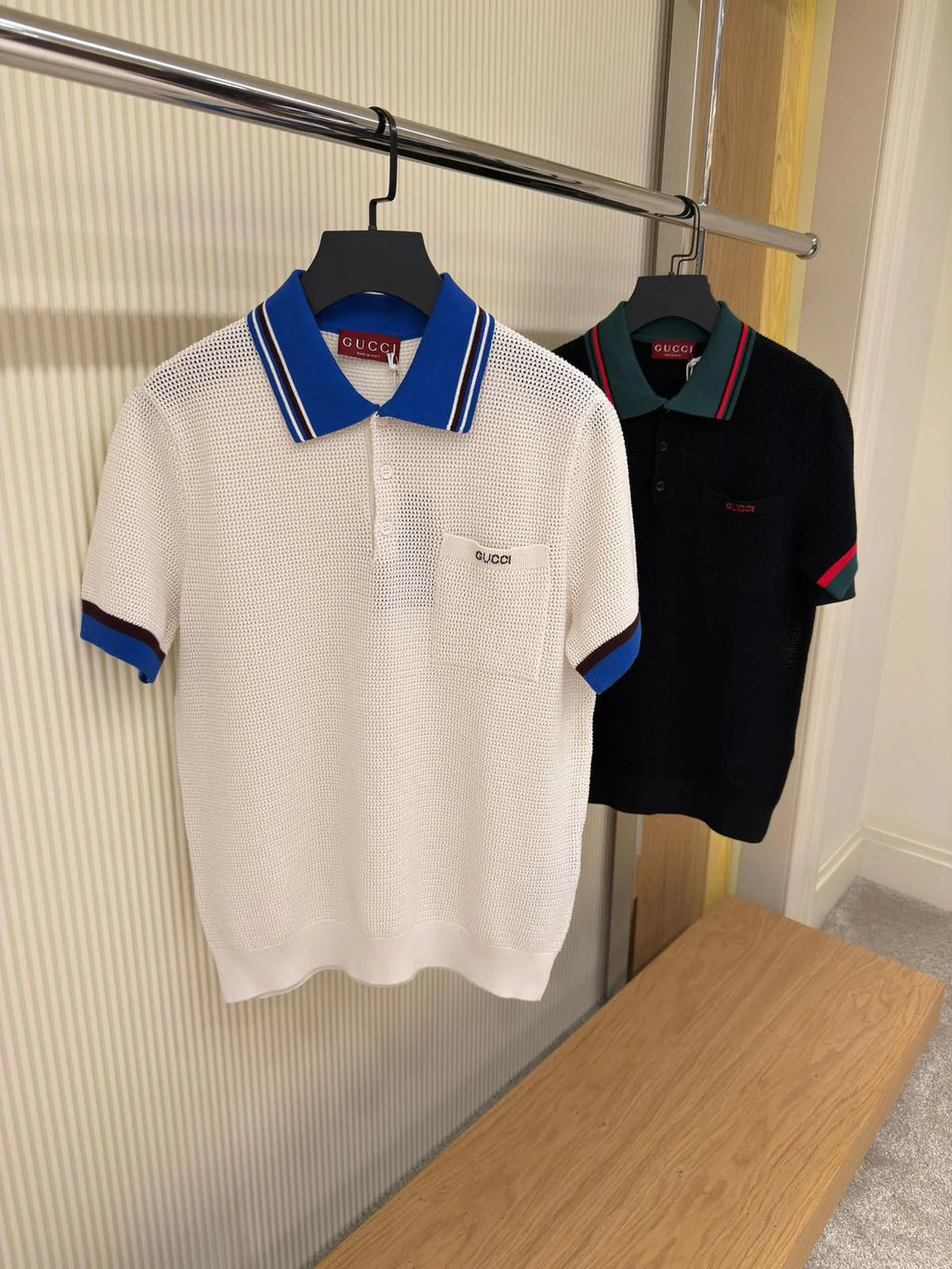 Gucci Cotton piquet polo shirt with intarsia