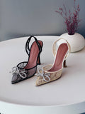 Amina muaddi Suede Mules