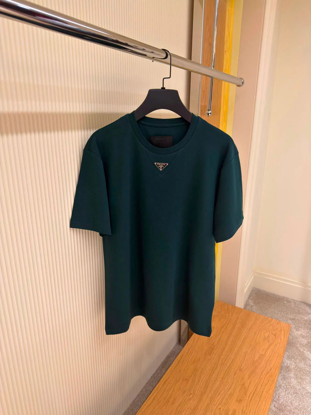 Prada Enamel triangle-logo Cotton T-shirt |
