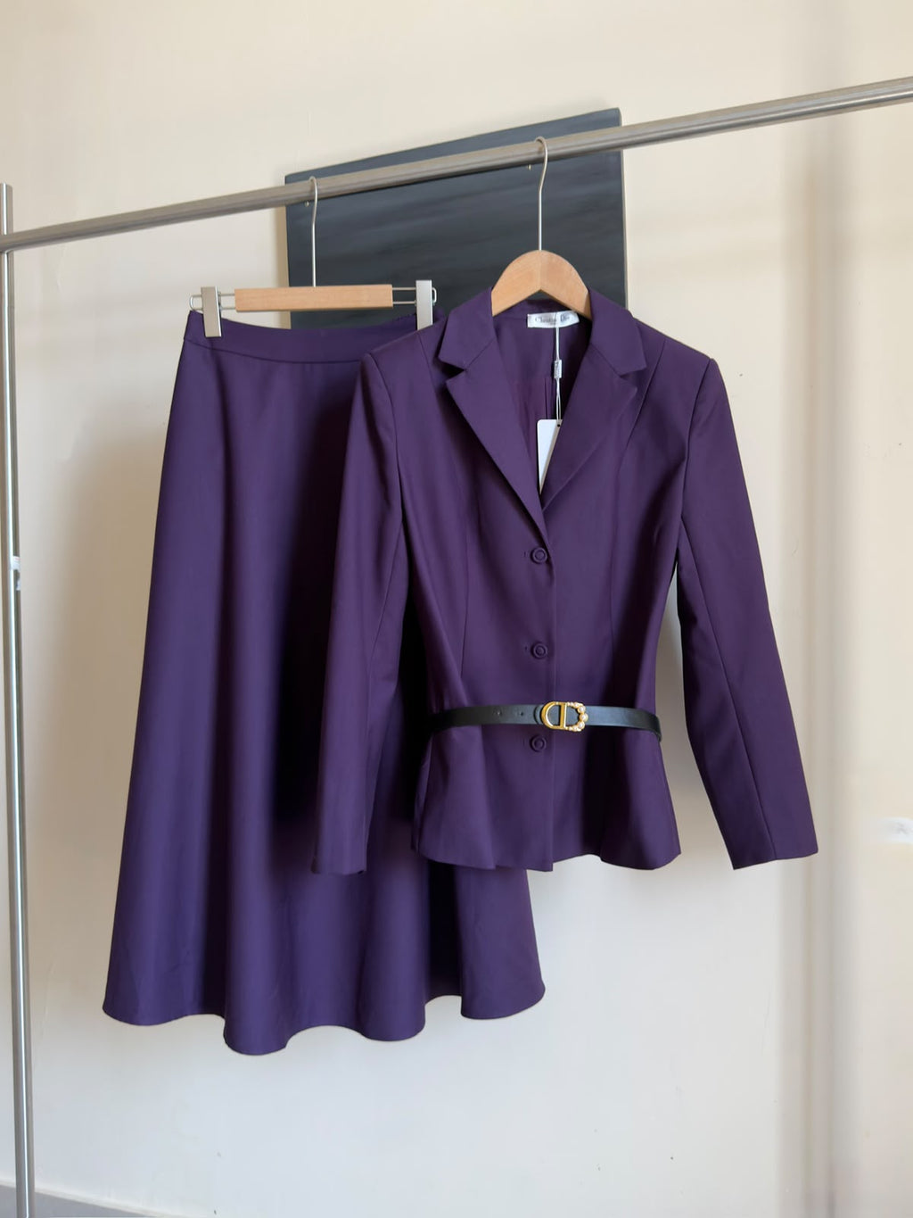 DIOR Blazer and Flared Skirt Set