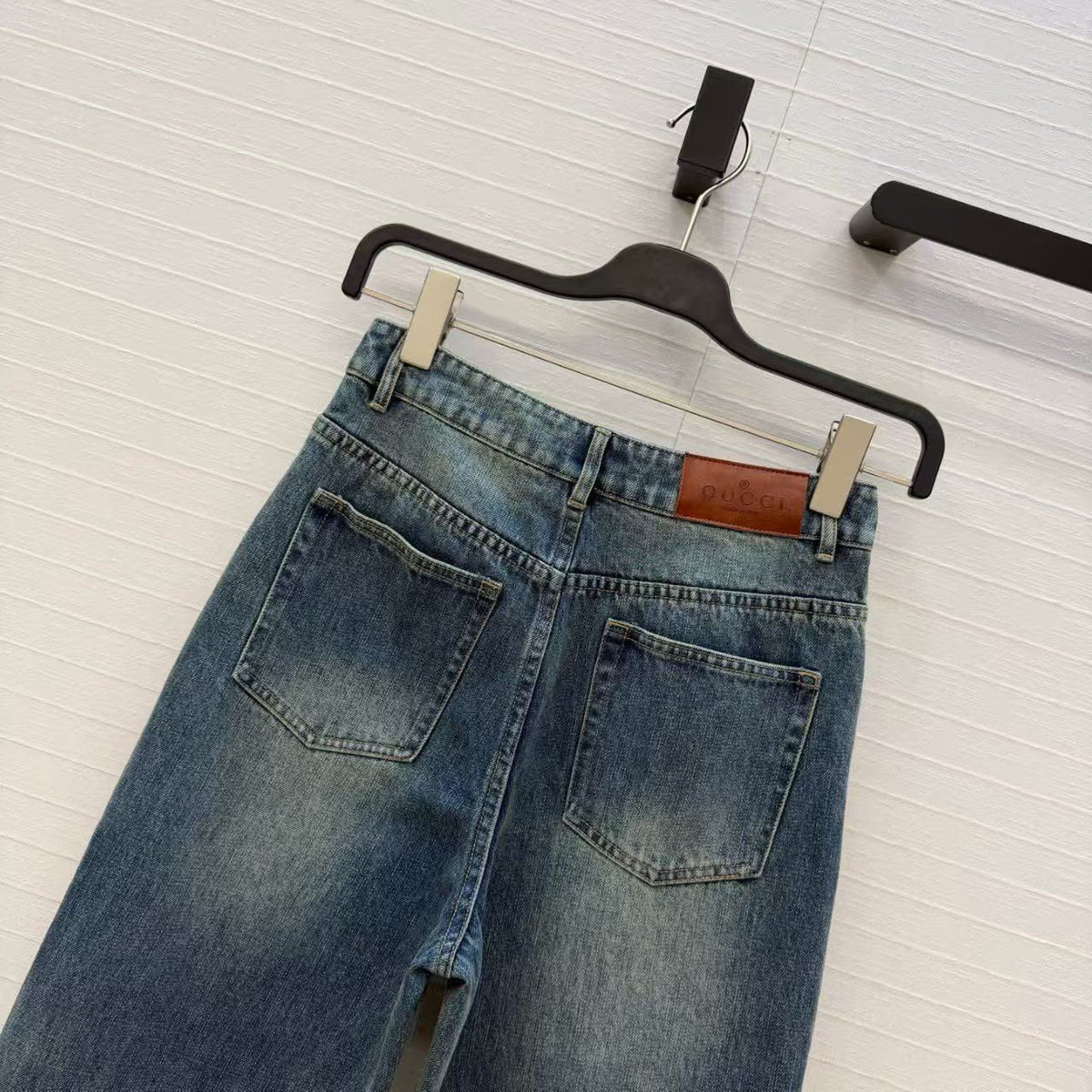 Gucci Horsebit Detail Denim Jeans