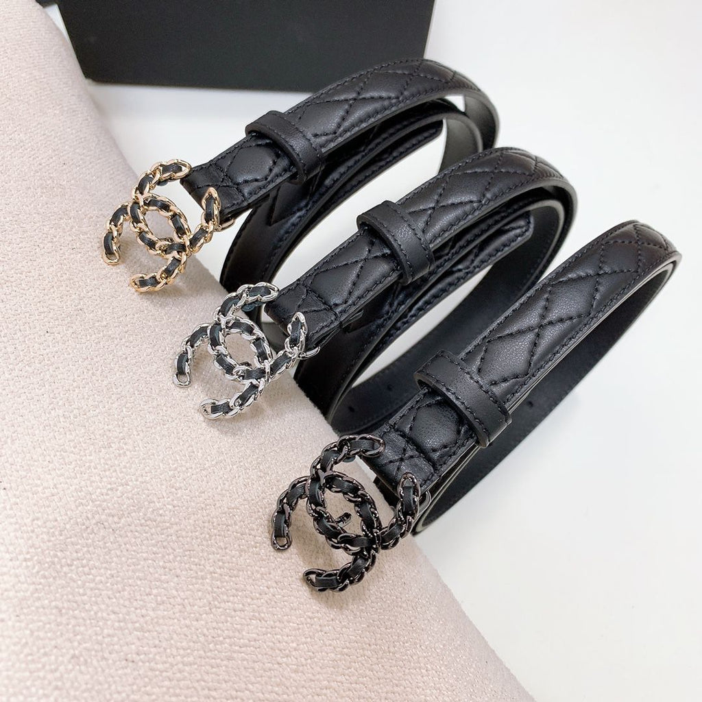 CHANEL — CC Chain Buckle Belt