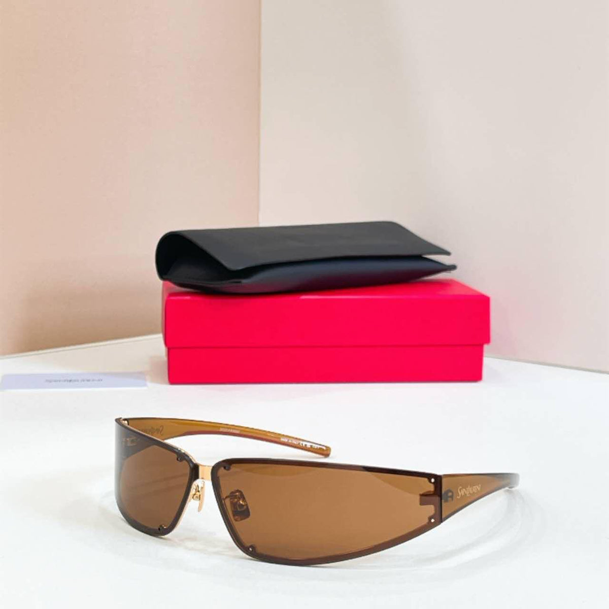 Wraparound Angular Sunglasses
