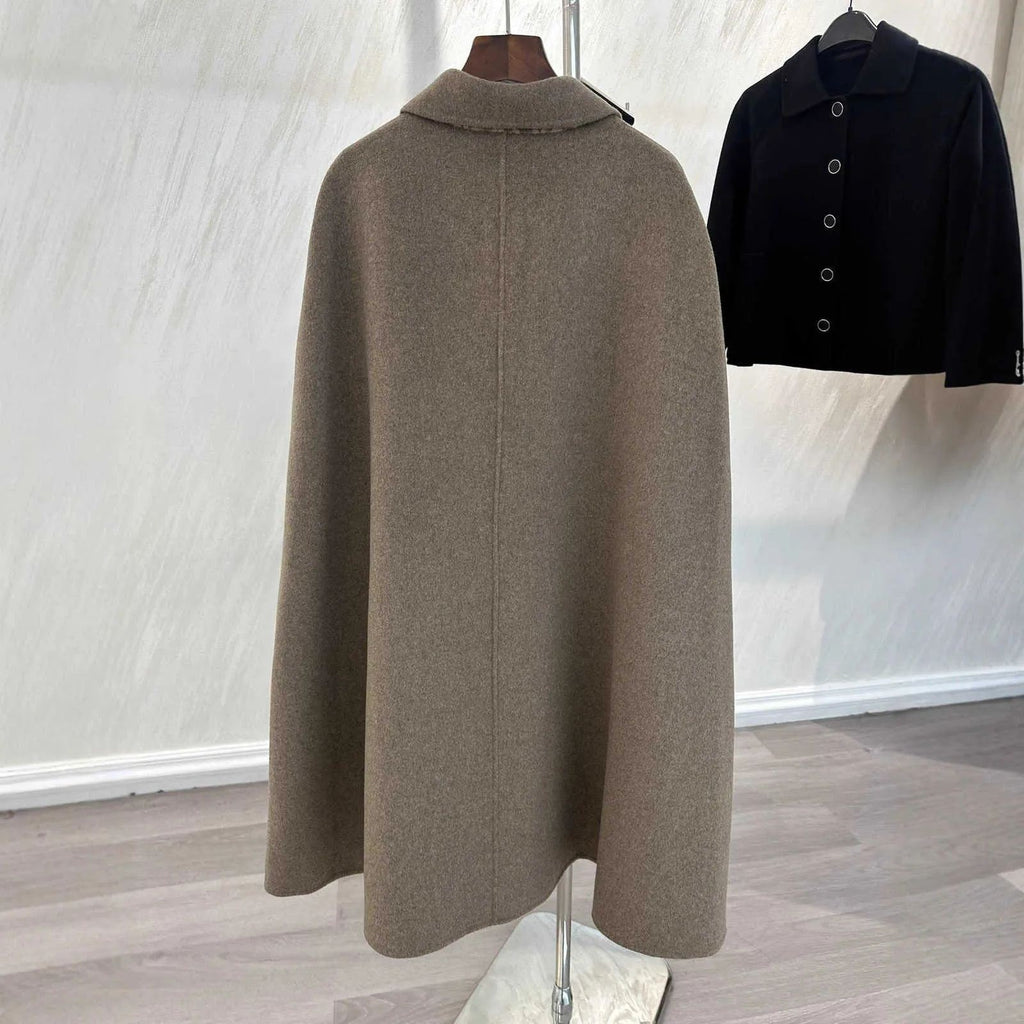 Burberry Monogram Jacquard Reversible Wool Cape